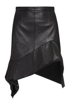 Alexander Wang | Alexander Wang Asymmetric Leather Skirt商品图片,5.7折