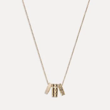 Coach | Coach Gold-Plated, Enamel and Crystal Necklace 额外6.5折, 额外六五折