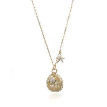 商品Swarovski Ocean Gold Tone Crystal Necklace 5462580图片
