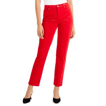 推荐Women's Lexington Tummy-Control Velveteen Straight-Leg Jeans, Created for Macy's商品