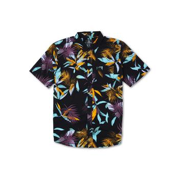 Volcom是什么牌子, Volcom | Men's Leaf Spray Woven Short Sleeve Shirt商品图片 额外7折, 额外七折