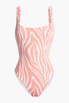 Manebi, MANEBÍ | Open-back zebra-print swimsuit商品图片 5折