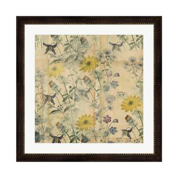 商品Floral Collage Layered Papers by Marcee Duggar Framed Art, 32" x 32"图片