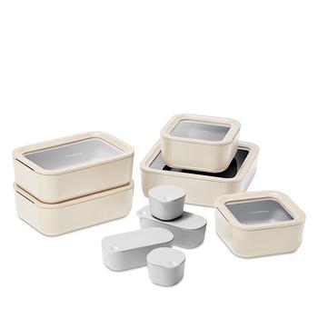 商品Caraway | 14-Piece Ceramic Coated Glass Food Storage Set,商家Bloomingdale's,价格¥1846图片