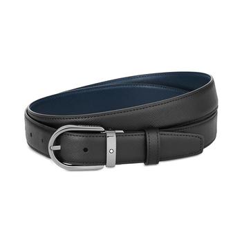 MontBlanc | Horseshoe Buckle Reversible Leather Belt商品图片,