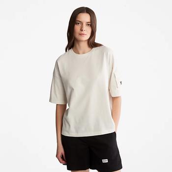 Timberland | Progressive Utility Pocket T-Shirt for Women in White商品图片,5折