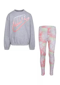 推荐Girls 4-6x Dream Chaser Crew Neck Sweatshirt and Leggings Set商品