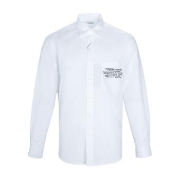 Burberry | Burberry 博柏利 男士白色长袖衬衫上衣 8028220商品图片,满$150享9.5折, 满折