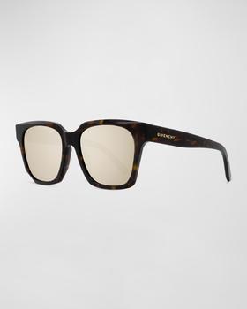 Givenchy | Unisex Temple-Logo Beveled Square Sunglasses商品图片,