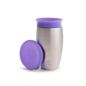 商品Munchkin | Miracle Stainless Steel 360 Sippy Cup, 10 oz, Purple,商家Macy's,价格¥180图片