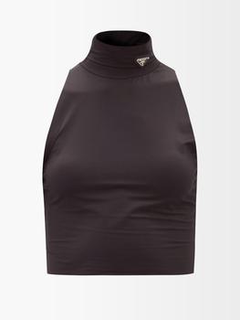 Prada | Roll-neck jersey top商品图片,