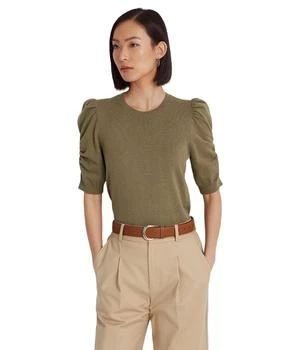 Ralph Lauren | Cotton-Blend Puff-Sleeve Sweater 5.9折, 满$220减$30, 满减