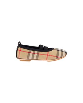 burberry grace, Burberry | Vintage Check Cotton Mini Grace Flat Shoes Burberry Kids Girl商品图片 8.7折