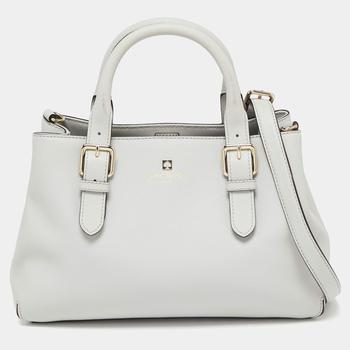 kate spade tote单肩包, [二手商品] Kate Spade | Kate Spade Grey Leather Tote商品图片 8.4折