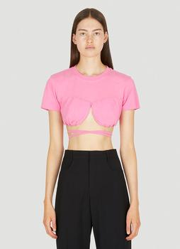 推荐Le Baci Cropped T-Shirt in Pink商品