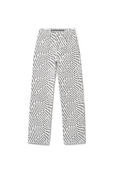 加拿大Alexander Wang, Alexander Wang | WAVE LOGO SKATER PANT IN DENIM商品图片 