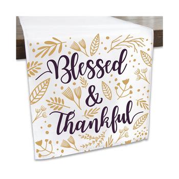 商品Big Dot of Happiness | Elegant Thankful for Friends - Friendsgiving Thanksgiving Party Dining Tabletop Decor - Cloth Table Runner - 13 x 70 inches,商家Macy's,价格¥158图片