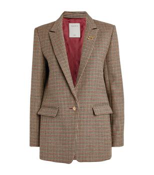 sandeo, Sandro | Houndstooth Single-Breasted Blazer商品图片 5折