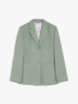 S'MAX MARA | S MaxMara 2024春夏亚麻单排扣西装外套 SOCRATES 9041064306,商家La Vita HK,价格¥2788