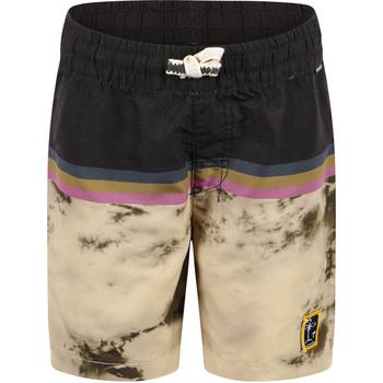 monster, Munster | Tie dye print stripe swimming trunks in beige and black商品图片 4.4折起×额外7.5折, 额外七五折
