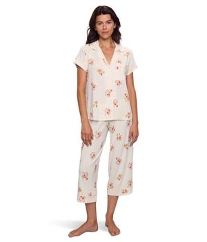 Eberjey | Gisele Printed Short Sleeve Crop Pajama,商家Zappos,价格¥1063