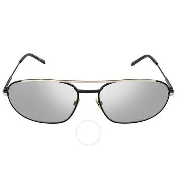 Yves Saint Laurent | Silver Flash Oval Men's Sunglasses SL 561 003 61 3.9折