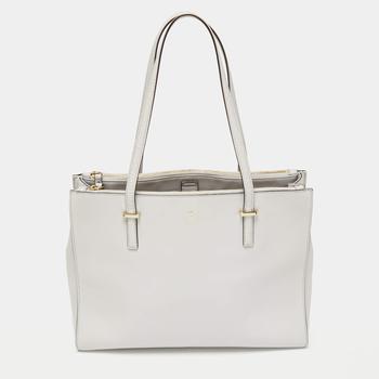 kate spade tote单肩包, [二手商品] Kate Spade | Kate Spade Grey Leather Cedar Street Jensen Tote商品图片 5.4折