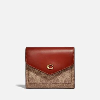 推荐Coach Women's Crossgrain Wyn Small Wallet - Washed Chambray商品