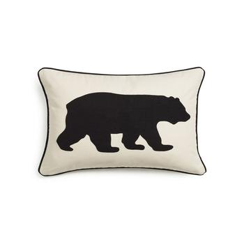 Eddie Bauer评价, Eddie Bauer | Bear Applique Grey Felt Breakfast Pillow商品图片 