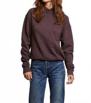 PERFECTWHITETEE | Heart Fleece Pullover Hoodie In Cocoa,商家Premium Outlets,价格¥712