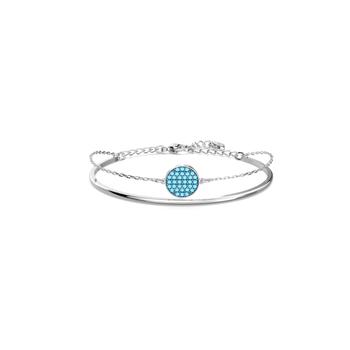 施华洛世奇手镯真假, Swarovski | Ginger bangle blue rhodium plated商品图片 