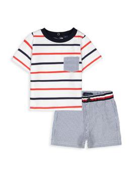 Andy & Evan | Baby Boy's 2-Piece Shark T-Shirt & Shorts Set商品图片,2.8折起