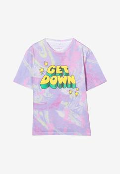 Stella McCartney | Girls Marbled Crewneck Short-Sleeved T‐shirt商品图片,
