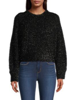 Tahari | Metallic Tinsel Sweater商品图片,4折, 满$150享7.5折, 满折
