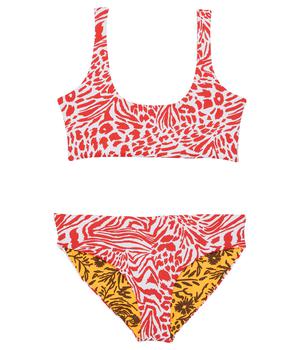 商品Begonia Jungle Lava Bikini Set (Little Kids/Big Kids)图片