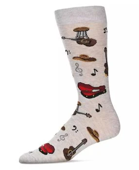 Memoi | Men's Guitars Novelty Crew Socks,商家Macy's,价格¥47