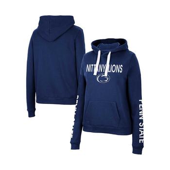 Colosseum | Women's Navy Penn State Nittany Lions 3-Hit Pullover Sweatshirt商品图片,