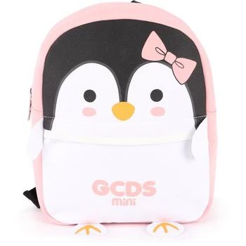 GCDS | Pingvin light pink and white babies mini backpack,商家BAMBINIFASHION,价格¥1183