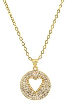 推荐18K Gold Plated Crystal Heart Necklace商品