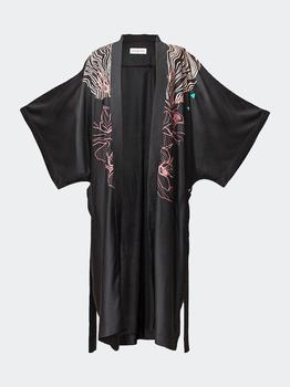 商品Kimono No.1 Organic Bamboo Silk Robe ONE SIZE ONLY图片