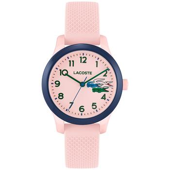 推荐Kids' Lacoste 12.12 Pink Silicone Strap Watch 32mm商品