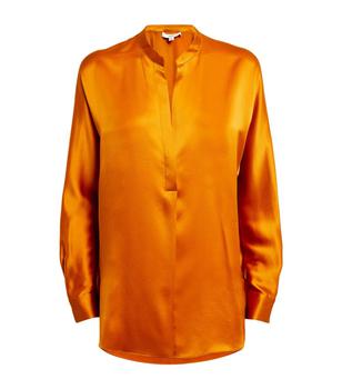 vince真丝, Vince | Silk Band Collar Blouse商品图片 