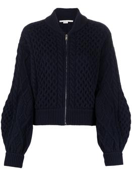 推荐Stella Mccartney Women's  Blue Wool Outerwear Jacket商品