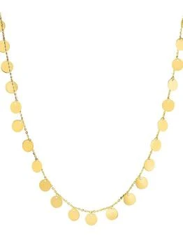 Saks Fifth Avenue | 14K Yellow Gold Disc Necklace,商家Saks OFF 5TH,价格¥6188