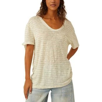 Free People | Women's All I Need Striped Short-Sleeve T-Shirt 