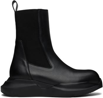 Rick Owens | Black Geth Beatle Chelsea Boots商品图片,5.7折