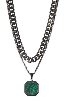 商品Maison Kitsune | Layered Chain Pendant Necklace,商家Nordstrom Rack,价格¥93图片