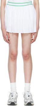 Sporty & Rich | White Polyester Miniskirt商品图片,4.1折