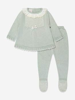 Paz Rodriguez | Baby Girls Outfit Set in Green商品图片,额外8折, 额外八折