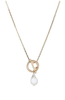 推荐Freshwater Pearl 2-Piece Drop Earrings & Pendant Necklace Set商品